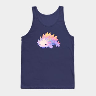 Tiny Rainbow Axolotl - Adorable Salamander Amphibian Tank Top